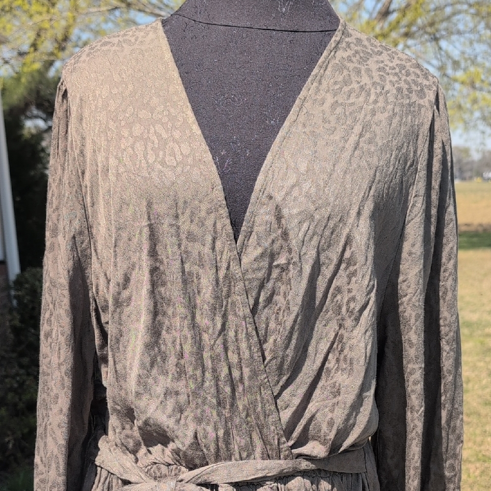 ODDY Leopard Print Long Sleeve Top